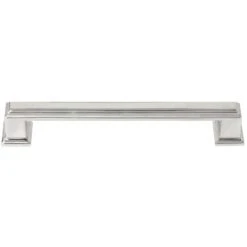 MNG Beacon Hill Bar Cabinet Pull 5-1/16 In. Polished Nickel Silver 1 Pk