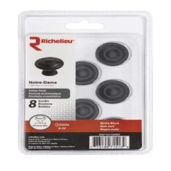 Richelieu Traditional Round Cabinet Knob 1-11/32 In. D 31/32 In. Matte 8 Pk