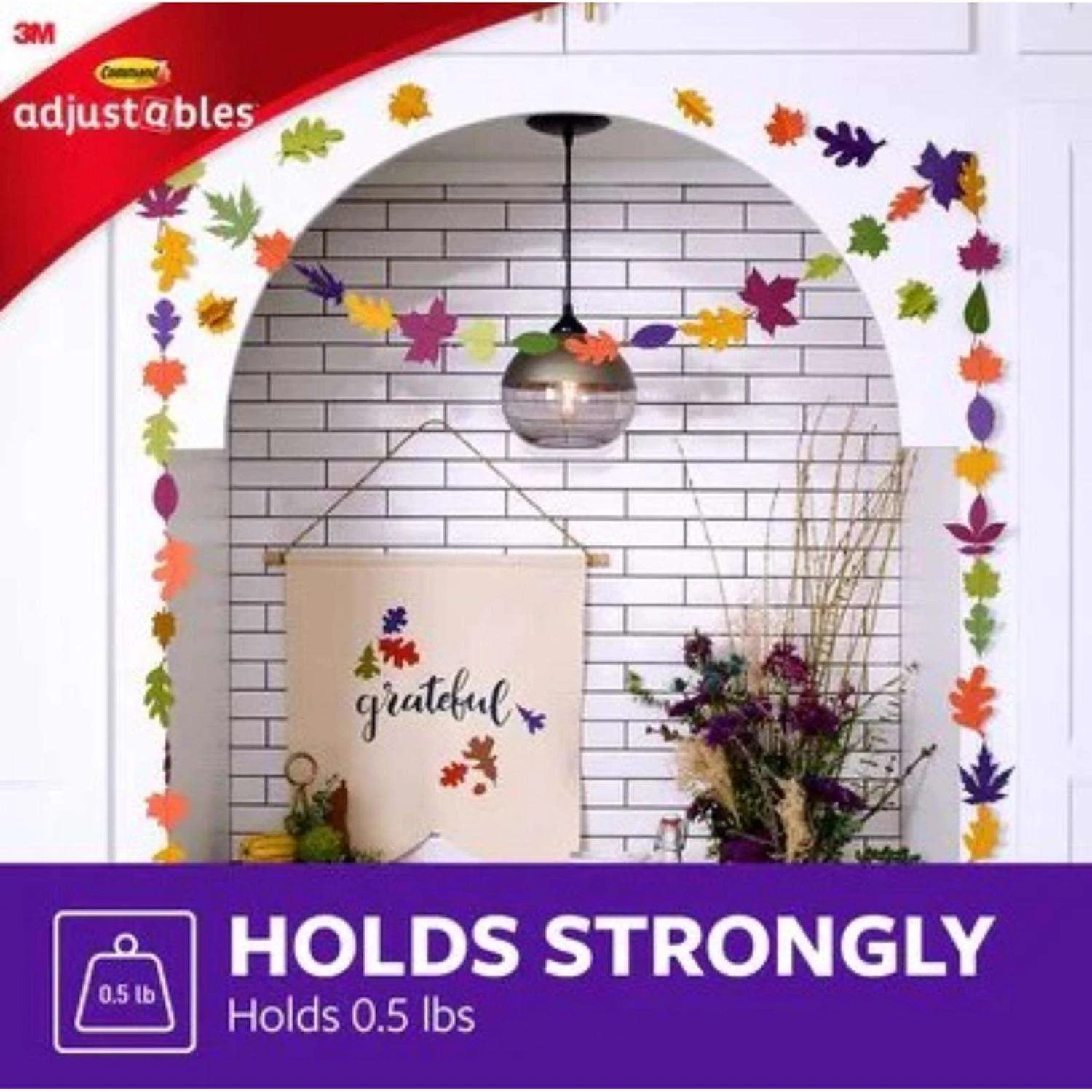 3M Command Adjustables Small Brushed Clear Plastic 1.03 In. L Hook 0.5 Lb 14 Pk - Image 4