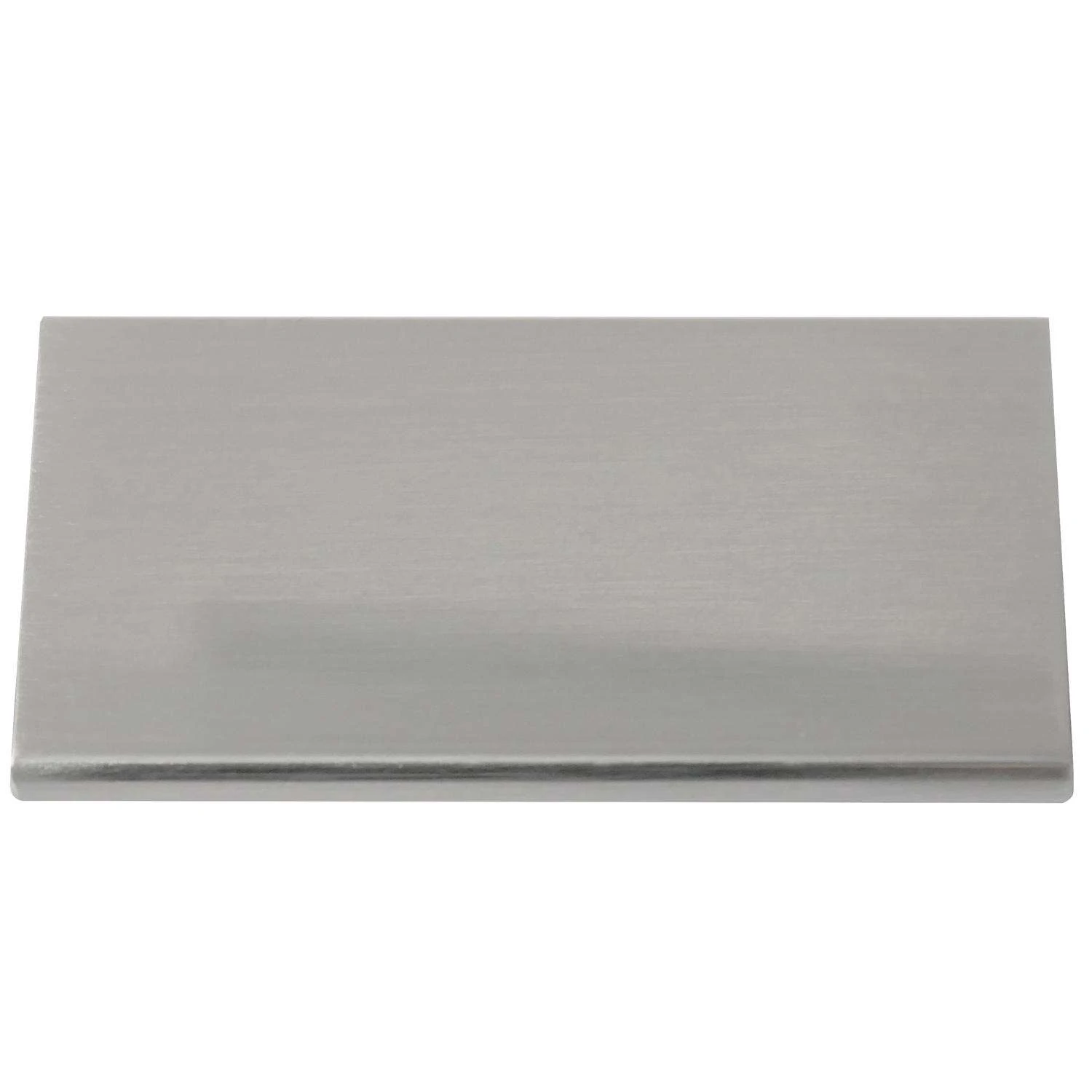 Laurey Contemporary Rectangle Edge Pull 9 In. Satin Nickel Silver 1 Pk