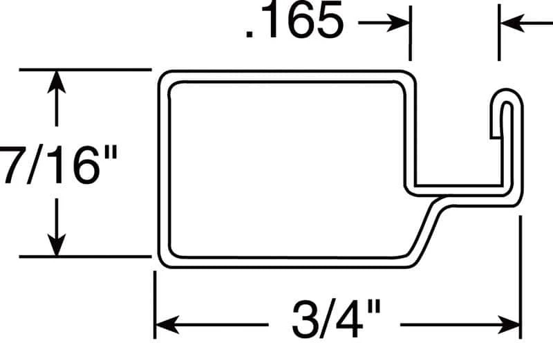 Prime-Line Bronze Aluminum 7/16 In. W X 94 In. L Screen Frame 1 Pk - Image 2