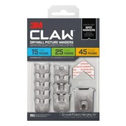 3M Claw Drywall Picture Hanging Set 45 Lb 10 Pc