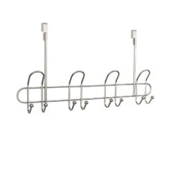 Spectrum 20.75 In. L Silver Steel Over The Door Hook 1 Pk