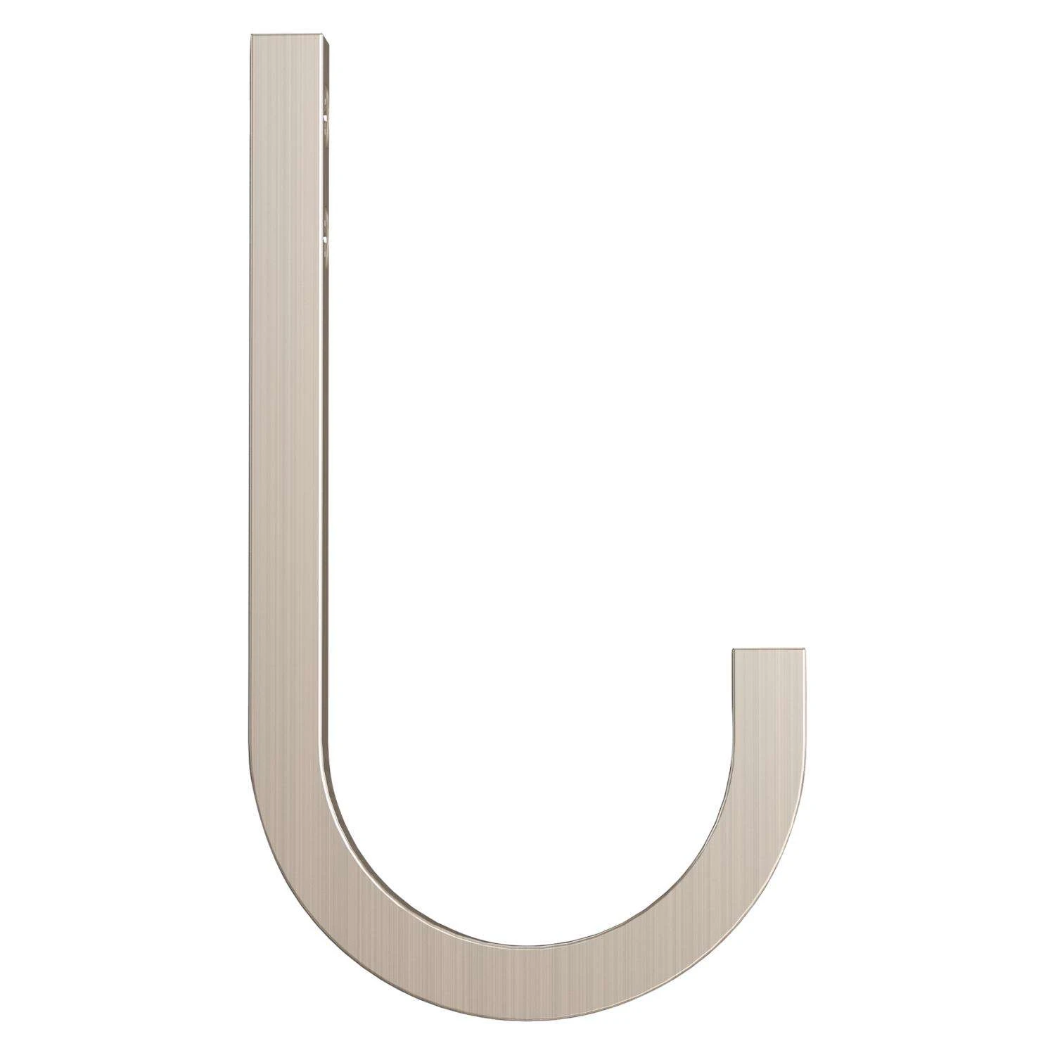 National Hardware Reed Medium Satin Nickel Steel 4 In. L Hook 60 Lb 1 Pk - Image 2