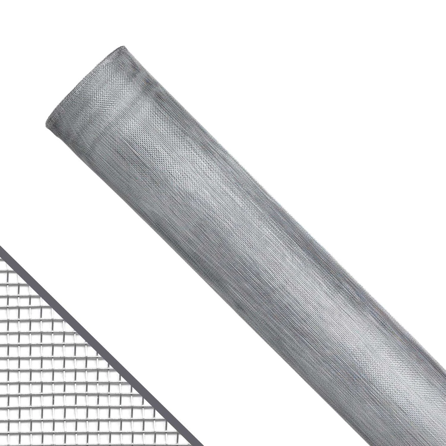 Saint-Gobain ADFORS 36 In. W X 100 Ft. L Silver Aluminum Insect Screen Cloth