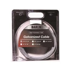Baron Galvanized Galvanized Steel 1/16 In. D X 50 Ft. L Aircraft Cable