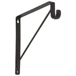 National Hardware Bronze Steel Shelf/Rod Bracket 32 Ga. 12-7/16 In. L 125 Lb