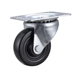 Projex 4 In. D Swivel Soft Rubber Caster With Swivel Plate 200 Lb 1 Pk