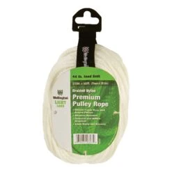 Wellington 3/16 In. D X 100 Ft. L White Solid Braided Nylon Rope