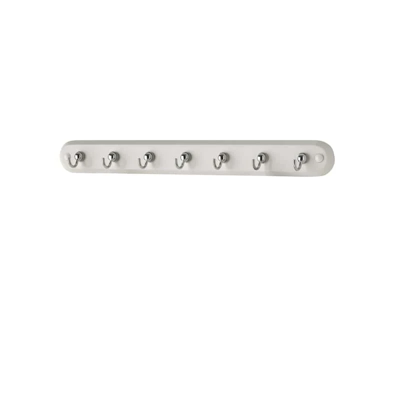 Spectrum 14 In. L Chrome White Steel/Wood Small Contemporary Key Rack 1 Pk
