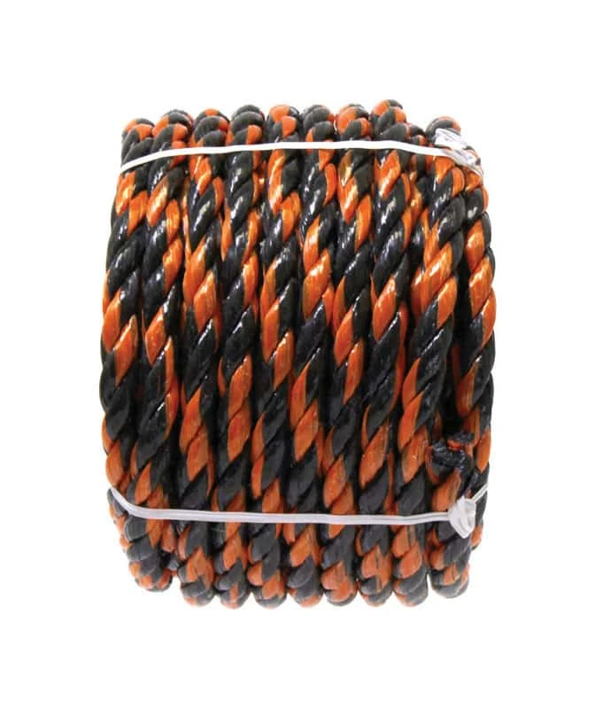 Ace 1/2 In. D X 50 Ft. L Black/Orange Twisted Poly Truck Rope - Image 2