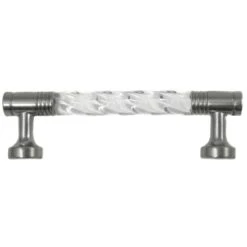 Laurey Acrystal T-Bar Cabinet Pull 3 In. Satin Pewter 1 Pk