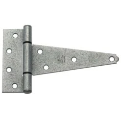 National Hardware 6 In. L Galvanized Silver Steel Heavy Duty T Hinge 2 Pk