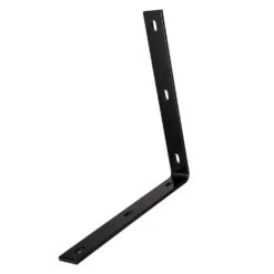 Hampton 12-1/4 In. H X 1-1/2 In. W X 1/4 In. D Black Steel Inside L Corner Brace