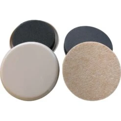 Shepherd Hardware Beige Felt/Plastic Slide Glides 4 Pk