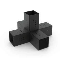 Toja Grid Quint & Solo Black Steel Mounting Bracket 12 Ga. 23.69 In. L