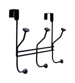 Amerock 9-5/16 In. L Bronze Steel Medium Over The Door Multiple Hook 1 Pk