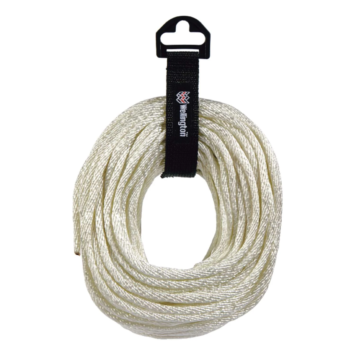 Wellington 1/4 In. D X 100 Ft. L White Solid Braided Nylon Rope - Image 2