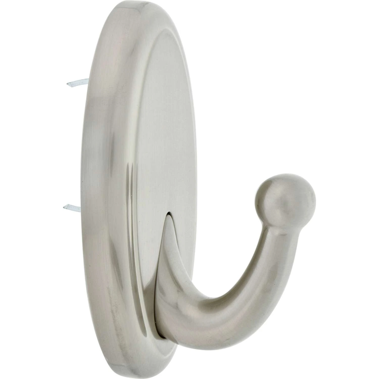 Hillman High & Mighty 3.5 In. L Satin Nickel Steel Oval Hook 25 Lb. Cap. 1 Pk - Image 2
