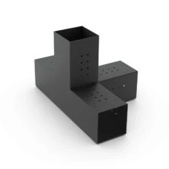 Toja Grid Quad & Solo Black Steel Mounting Bracket 12 Ga. 23.69 In. L