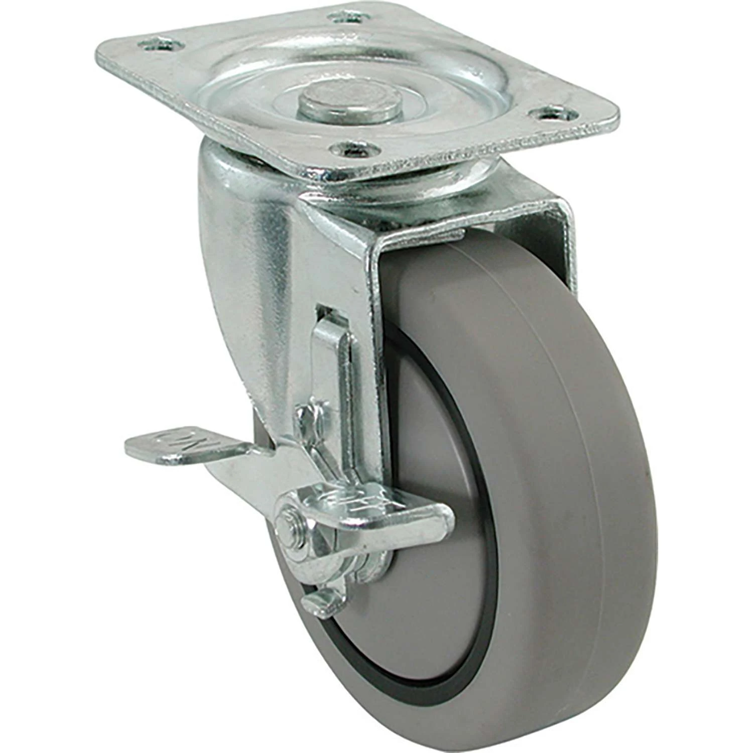 Shepherd Hardware 4 In. D Swivel Thermoplastic Rubber Over Polypropylene Hub Caster 250 Lb 1 Pk
