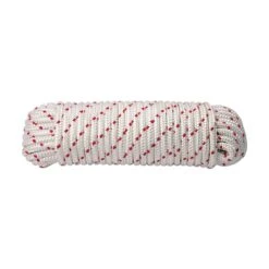 Koch 5/16 In. D X 50 Ft. L Red/White Diamond Braided Polyester Rope