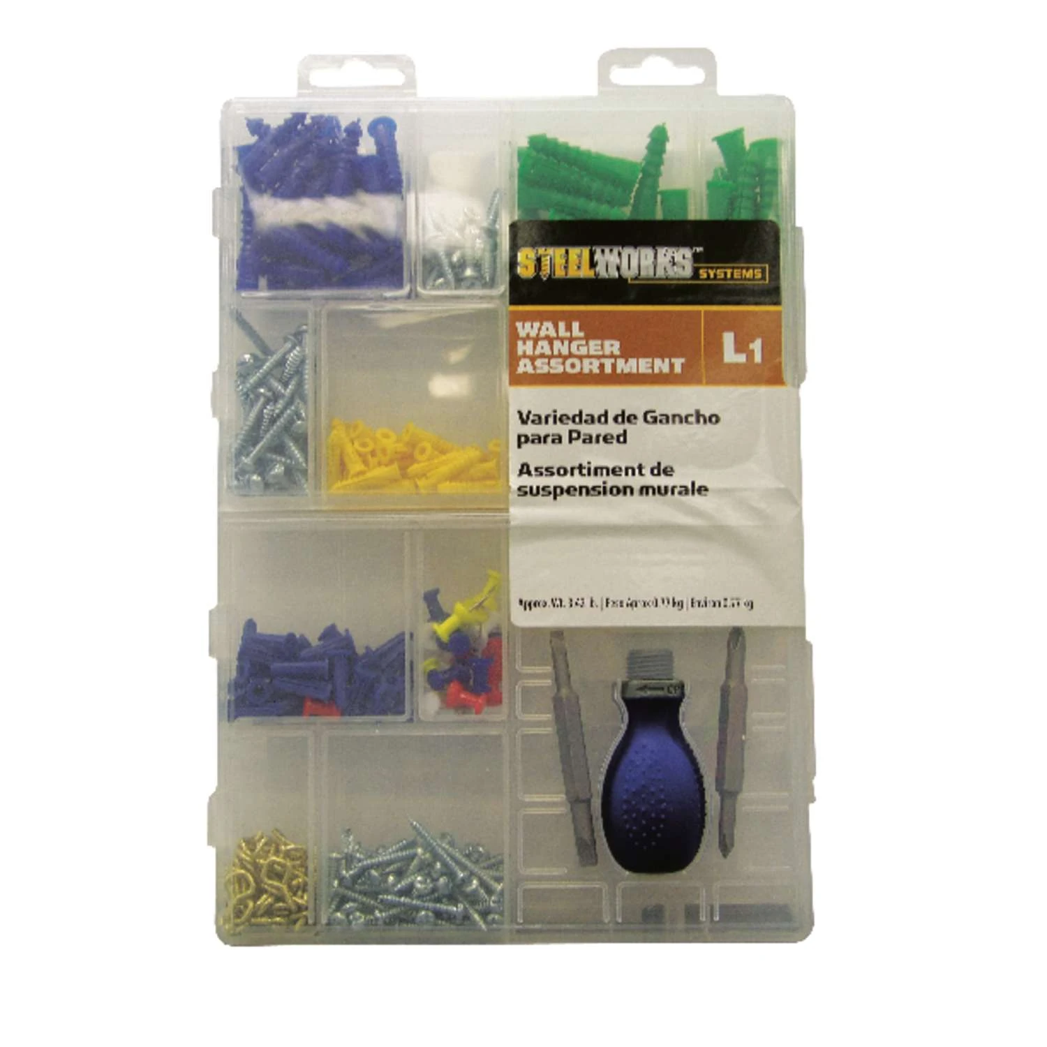 Hillman STEELWORKS L1 Assorted Picture Hanging Set 1 Pk