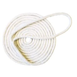 Tommy Docks 3/8 In. D X 15 Ft. L White Diamond Braided Nylon Dock Line
