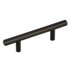 Amerock Contemporary T-Bar Bar Pull 3 In. Black Bronze 5 Pk