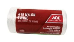 Ace 18 In. D X 1050 Ft. L White Twisted Nylon Twine
