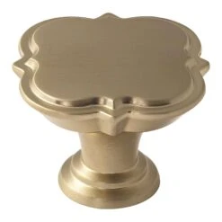 Amerock Grace Revitalize Cabinet Knob 1-3/4 In. D 1-3/8 In. Golden Champagne 1 Pk
