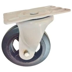 The Fairbanks Company 10 In. D Swivel Mold-On Rubber Caster 800 Lb 1 Pk