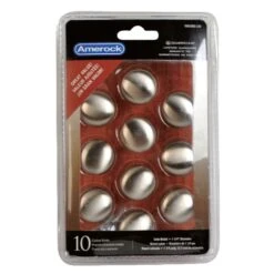Amerock Allison Value Round Cabinet Knob 1-1/4 In. D 1-1/8 In. Satin Nickel 10 Pk
