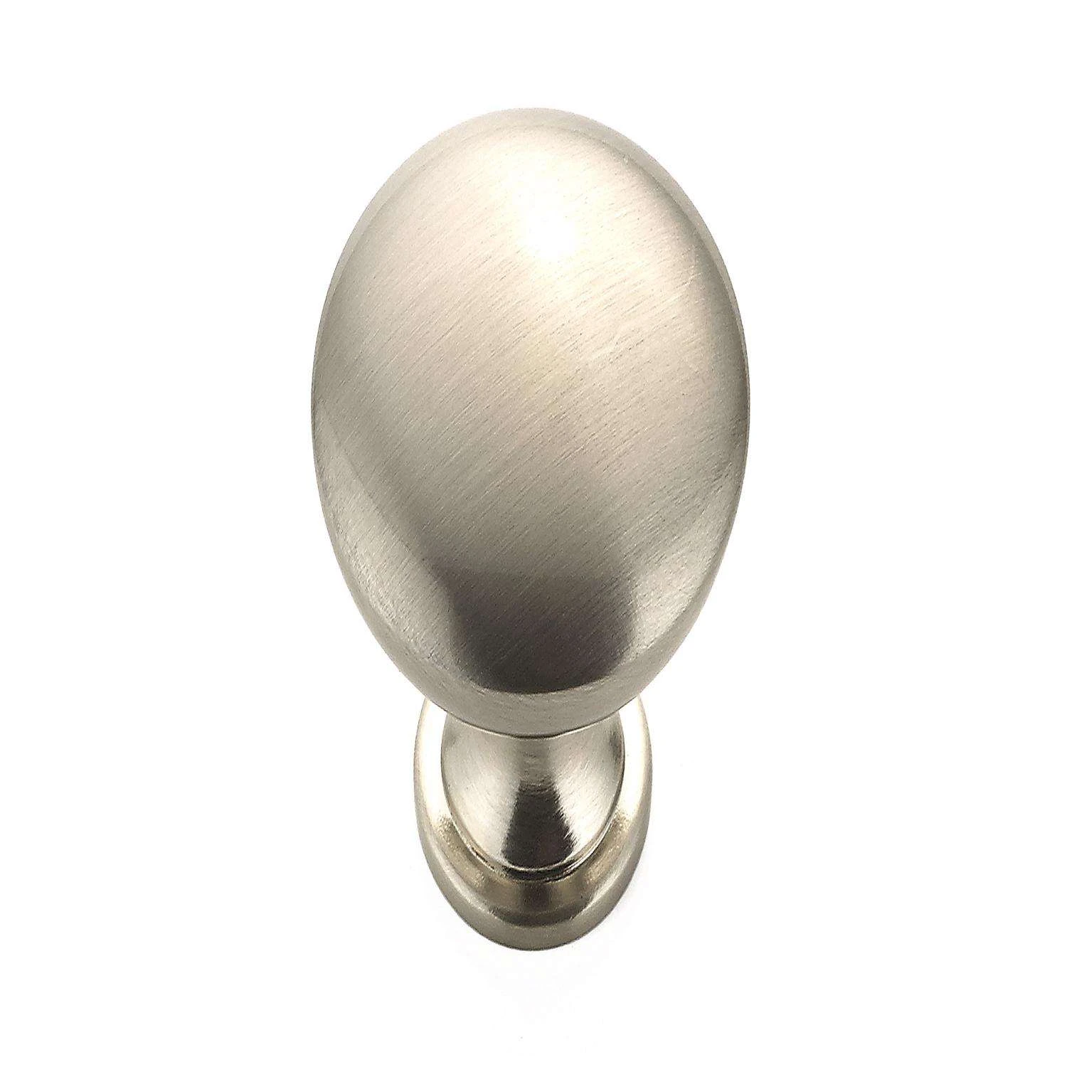 Richelieu Contemporary Oval Cabinet Knob 1-3/16 In. D 1-3/32 In. Brushed Nickel 10 Pk - Image 2