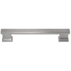 MNG Park Avenue Traditional Bar Cabinet Pull 5-1/16 In. Satin Nickel Silver 1 Pk