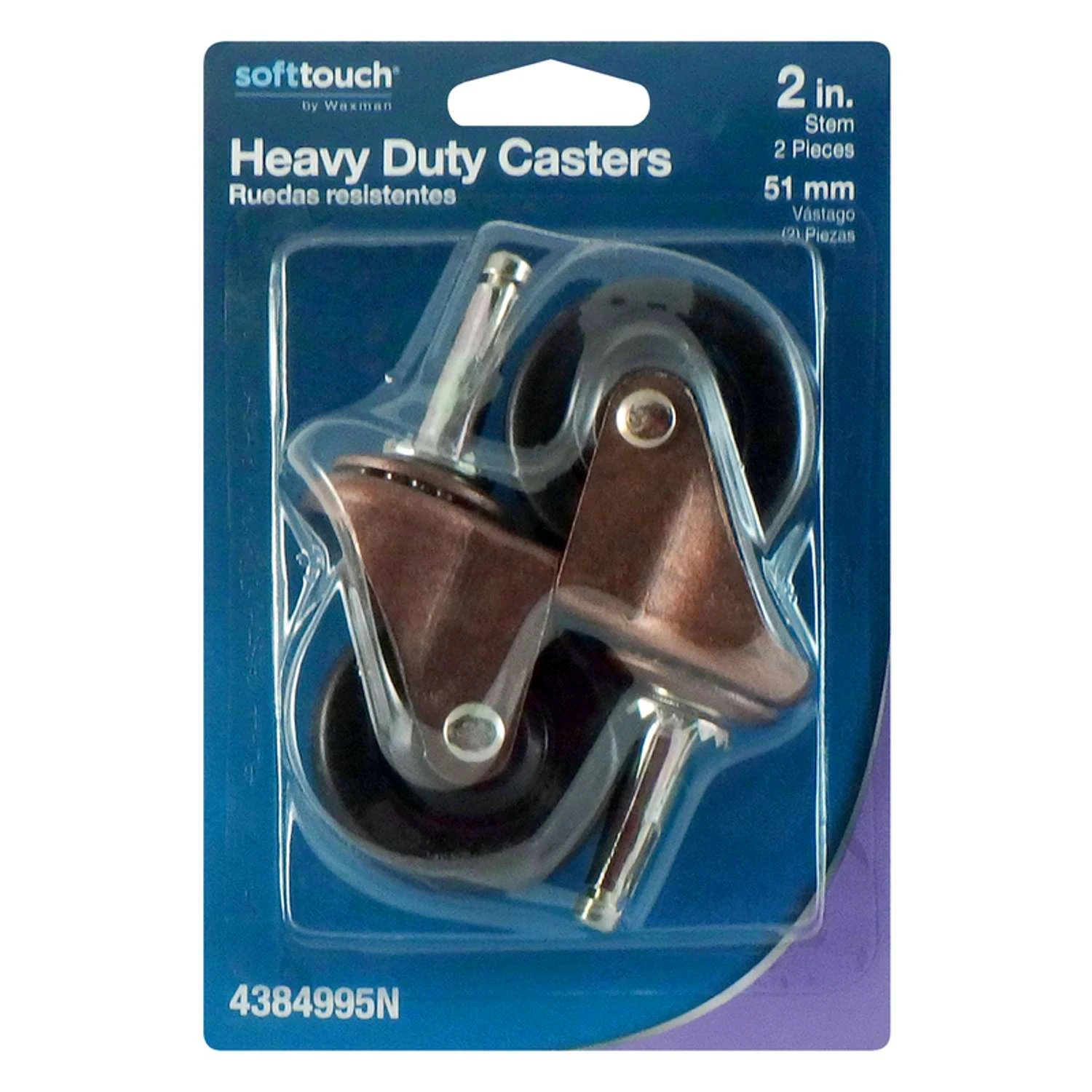 Titan 2 In. D Plastic Caster 80 Lb 2 Pk