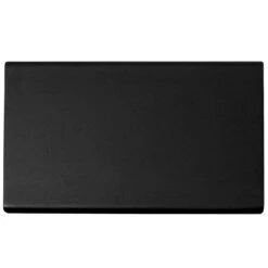 Laurey Contemporary Rectangle Edge Pull 9 In. Matte Black 1 Pk