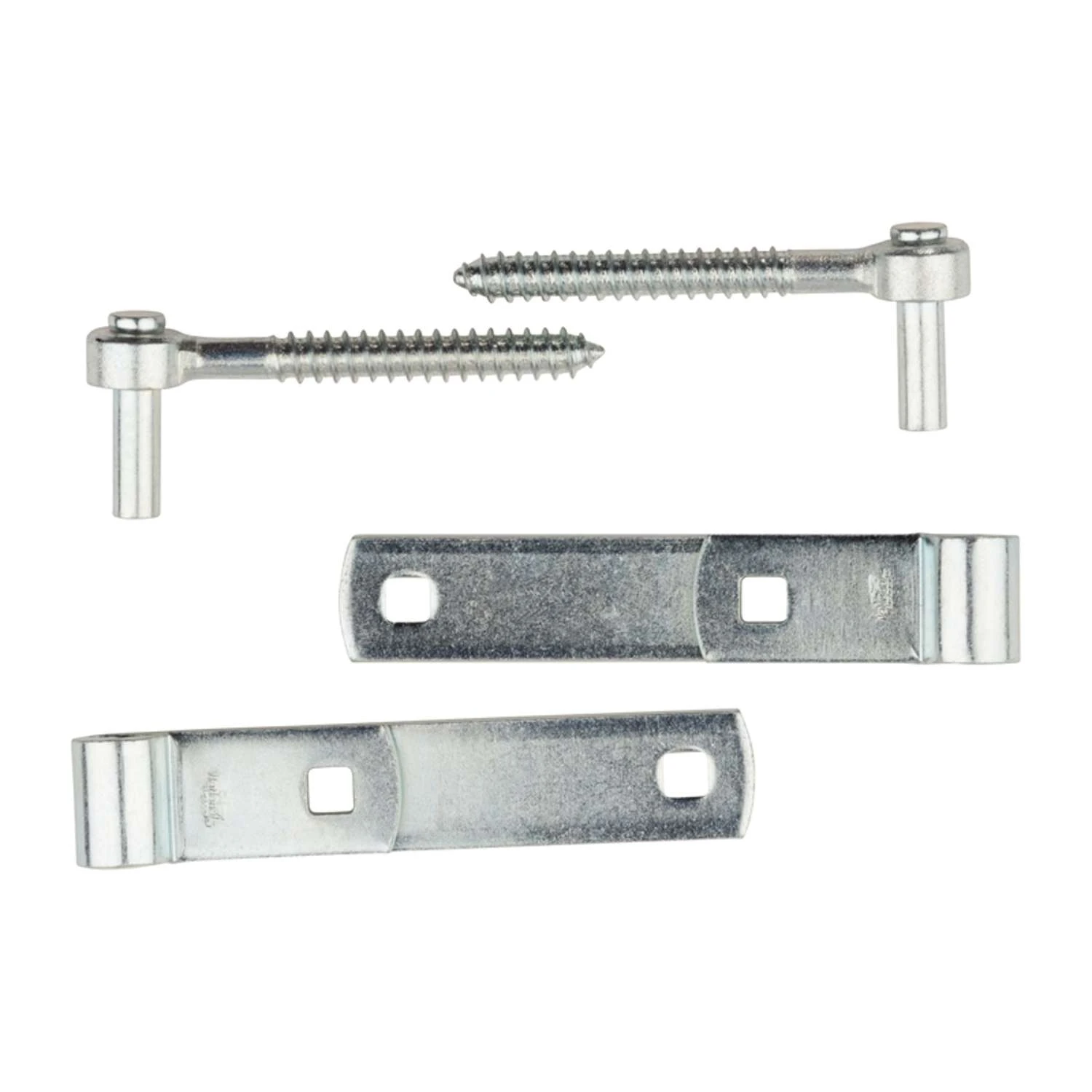 National Hardware 1-1/4 In. W X 6-1/4 In. L Zinc Plated Steel Screw Hook/Strap Hinges 2 Pk - Image 2