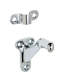 Ives Silver Brass Handrail Bracket