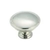Amerock Allison Round Cabinet Knob 1-5/16 In. D 15/16 In. Brushed Chrome 10 Pk