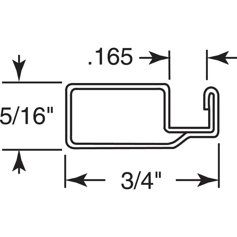 Prime-Line Almond Aluminum 3/4 In. W X 146 In. L Screen Frame 1 Pk - Image 2