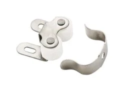 Amerock 1.125 In. W X 1 In. L Nickel Silver Steel Catch 10 Pk