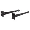 National Hardware 5/32 In. W X 14 In. L Black Steel Spear T Hinge 2 Pk