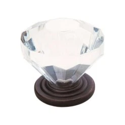 Amerock Traditional Classics Round Cabinet Knob 1-1/4 In. D 1-3/8 In. Oil Rubbed Bronze 5 Pk