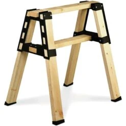 2X4Basics Pro Brackets Black Resin Sawhorse Bracket Kit 2000 Lb