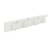 Amerock 18 In. L White Fiberboard/Zinc Medium Hook Rack 1 Pk