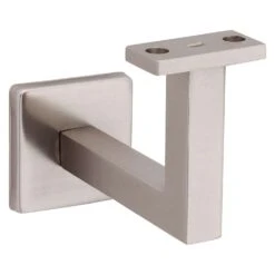 National Hardware Reed Silver Steel Handrail Bracket 3-5/16 In. L 150 Lb