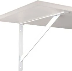 Knape & Vogt White Steel Bracket N/A Ga. 16 In. L