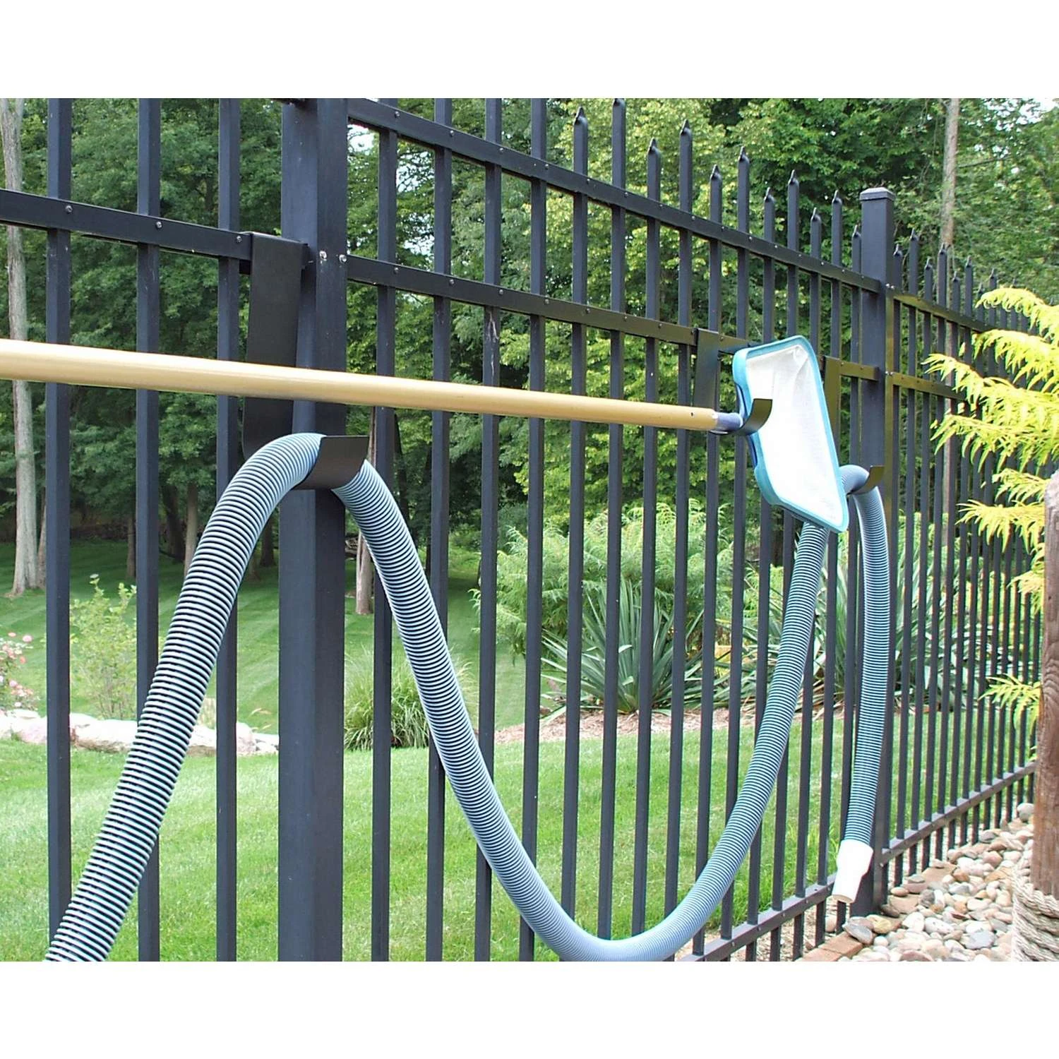 MIDE Products 6 In. L Powder Coated Black Aluminum Short Slip-On Hook 25 Lb. Cap. 2 Pk - Image 4