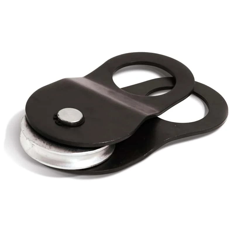 Champion 5.1 In. D Powder Coated Black Steel Fast Eye Snatch Block